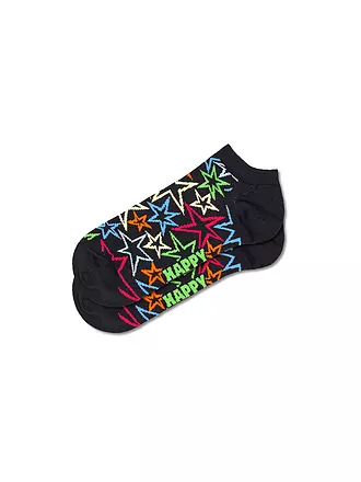 HAPPY SOCKS | Herren Sneaker Socken MEGA STAR 41-46 black | 